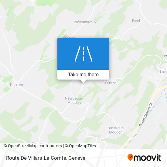 Route De Villars-Le-Comte map