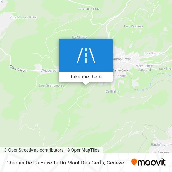 Chemin De La Buvette Du Mont Des Cerfs map