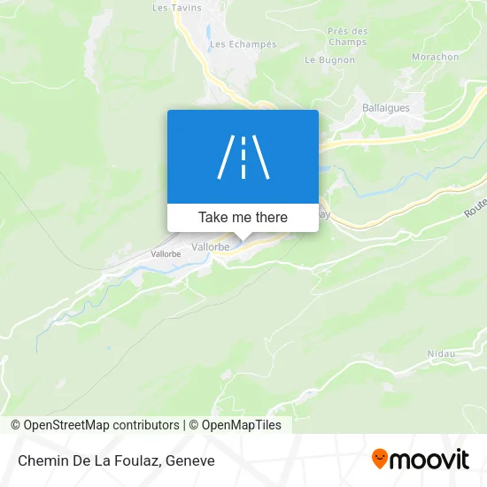 Chemin De La Foulaz map