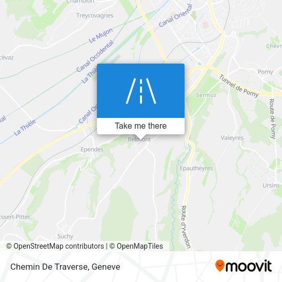 Chemin De Traverse map
