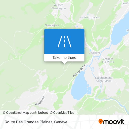 Route Des Grandes Plaines map