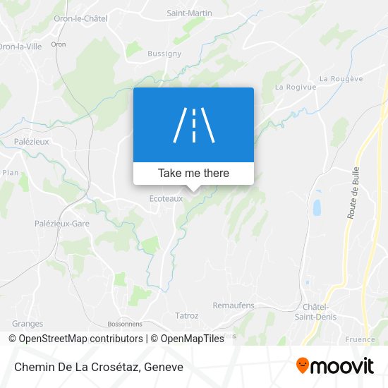 Chemin De La Crosétaz map