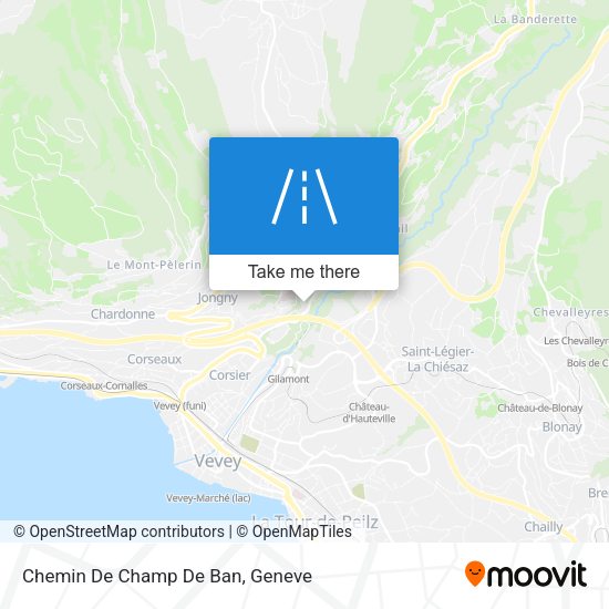 Chemin De Champ De Ban map