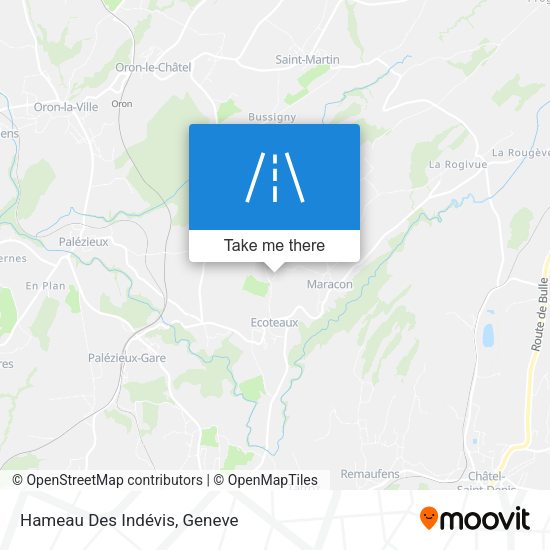 Hameau Des Indévis map