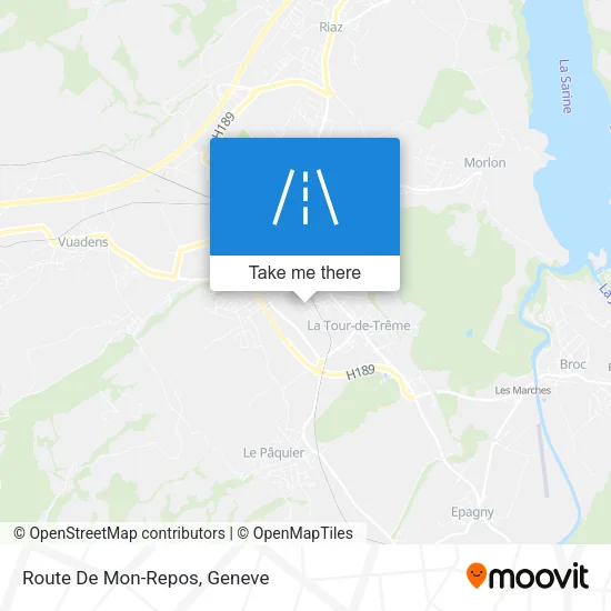 Route De Mon-Repos map