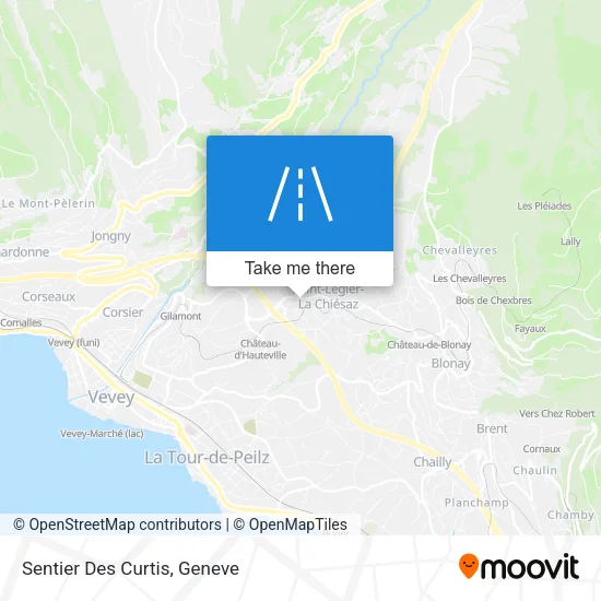 Sentier Des Curtis map