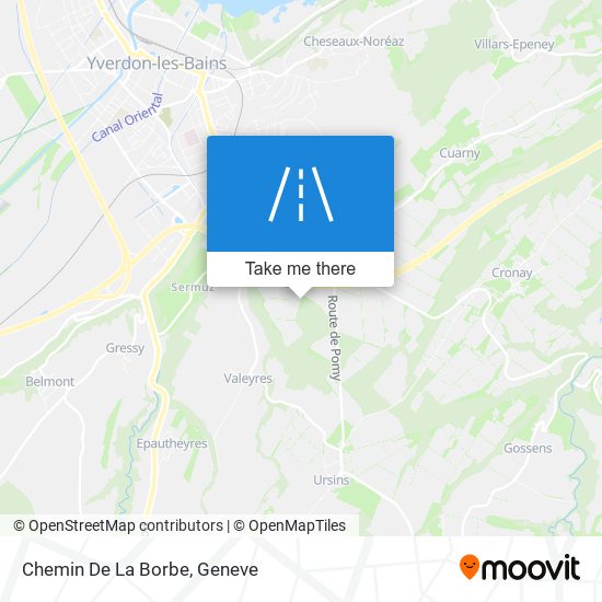 Chemin De La Borbe map