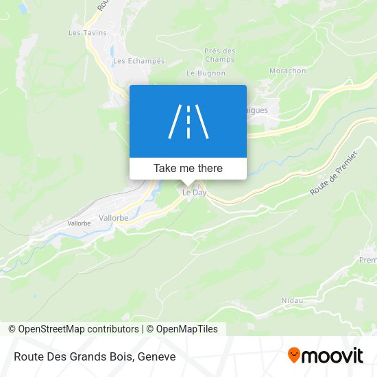 Route Des Grands Bois map