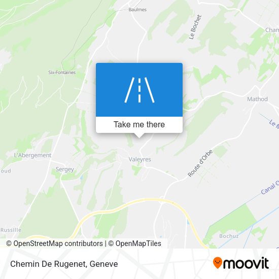 Chemin De Rugenet map