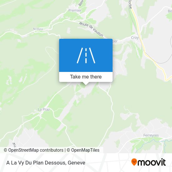 A La Vy Du Plan Dessous map