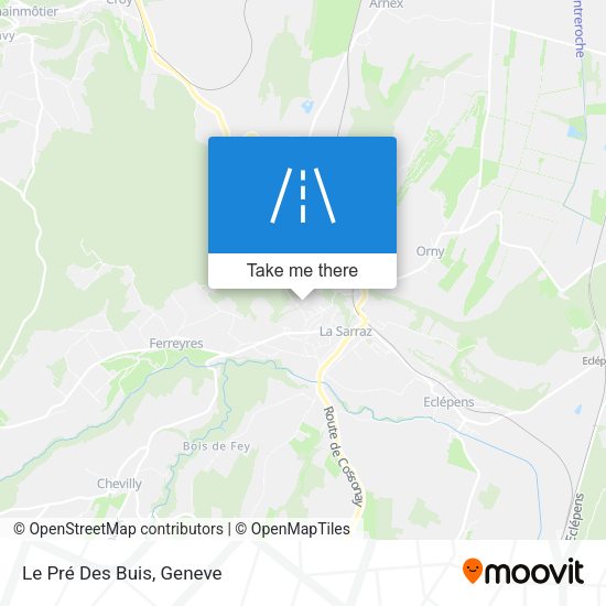 Le Pré Des Buis map