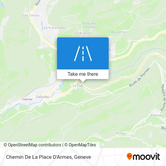 Chemin De La Place D'Armes map