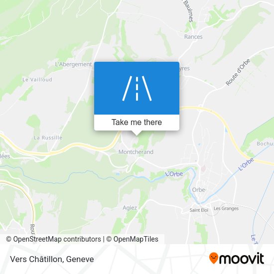 Vers Châtillon map
