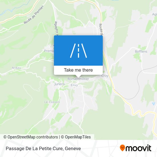 Passage De La Petite Cure map