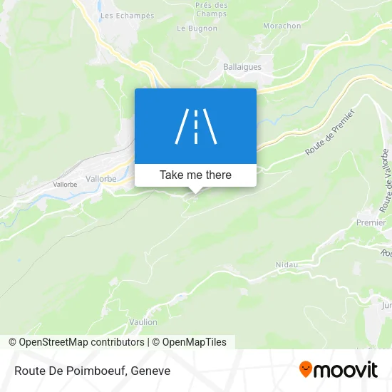 Route De Poimboeuf plan
