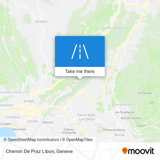 Chemin De Praz Libon map