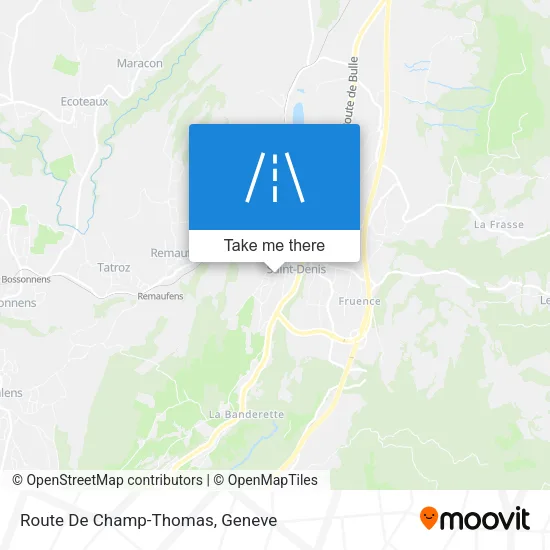 Route De Champ-Thomas map