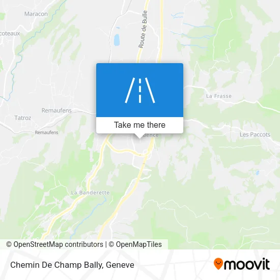 Chemin De Champ Bally map