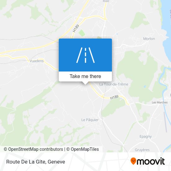 Route De La Gîte map