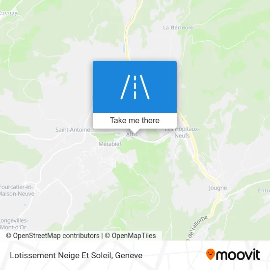 Lotissement Neige Et Soleil map