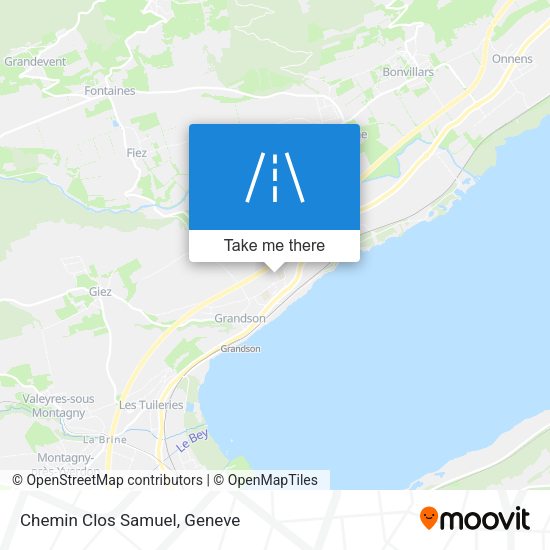 Chemin Clos Samuel map