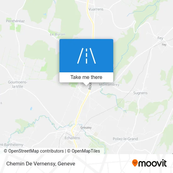 Chemin De Vernensy map