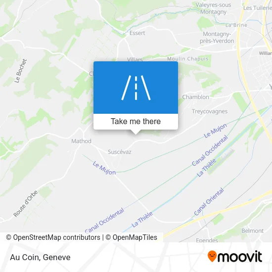 Au Coin map