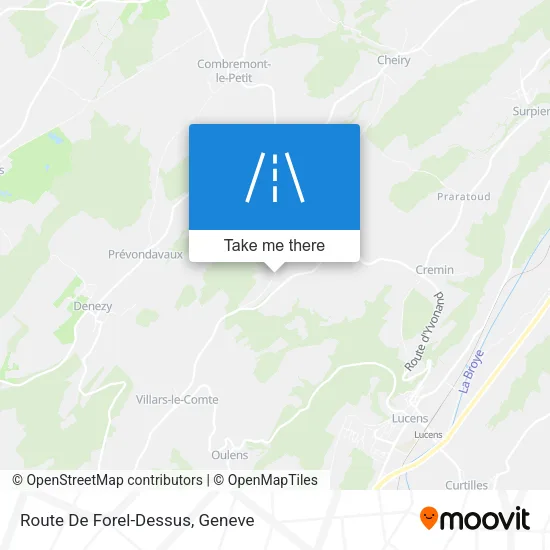 Route De Forel-Dessus map