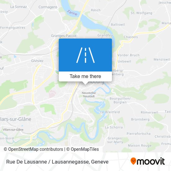 Rue De Lausanne / Lausannegasse map