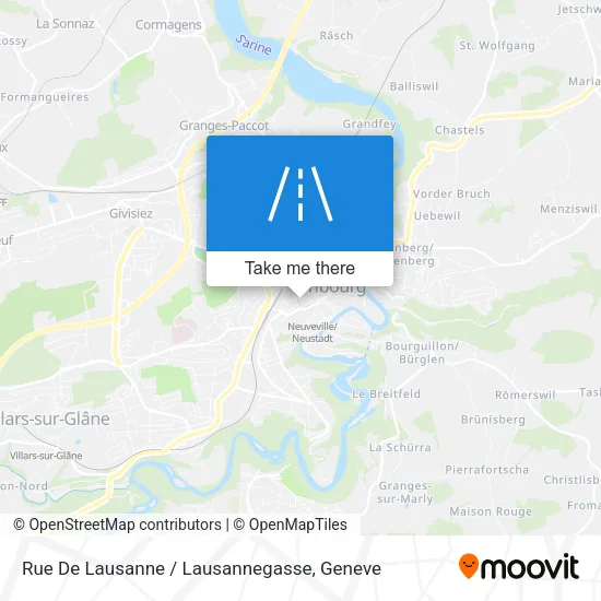 Rue De Lausanne / Lausannegasse plan