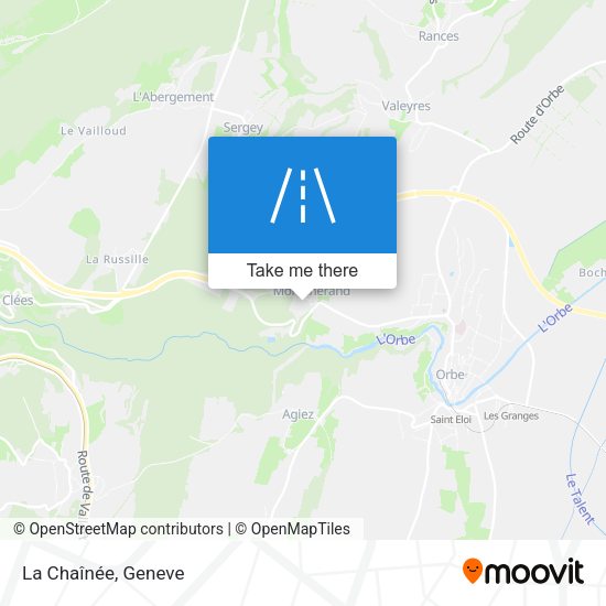 La Chaînée map
