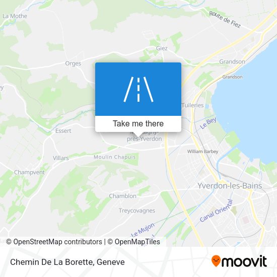 Chemin De La Borette map