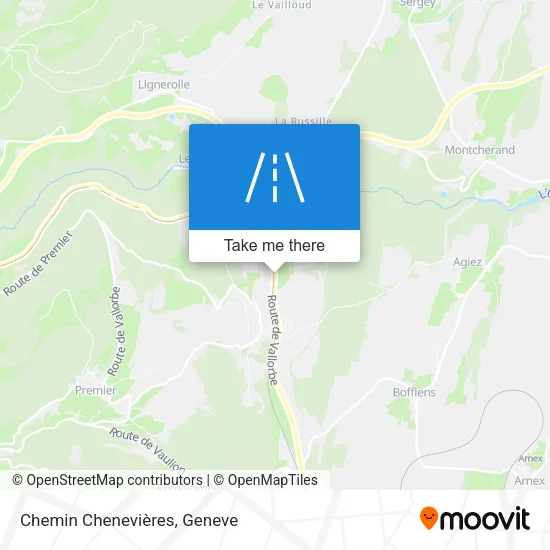 Chemin Chenevières map