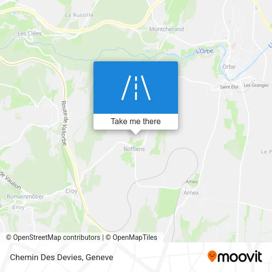 Chemin Des Devies map