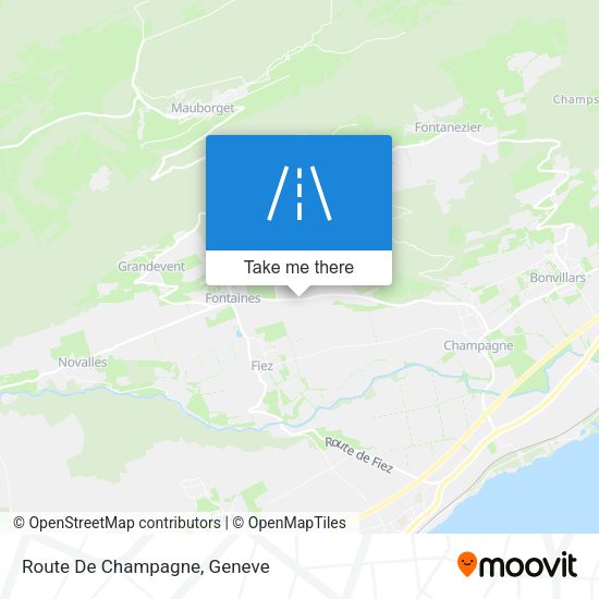 Route De Champagne map