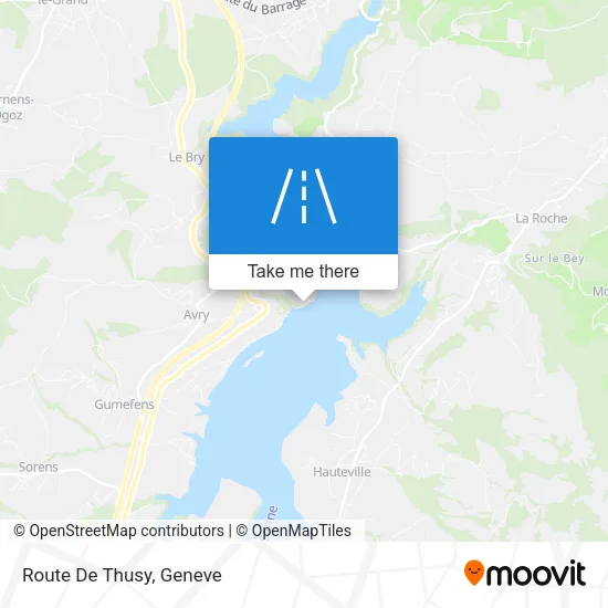 Route De Thusy map