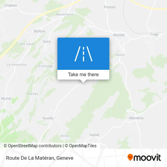 Route De La Matéran map