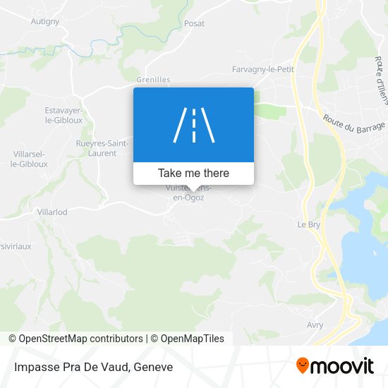 Impasse Pra De Vaud map