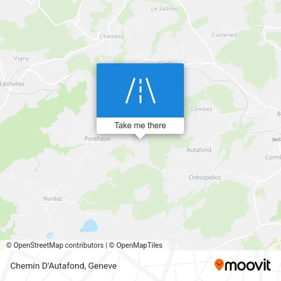 Chemin D'Autafond map