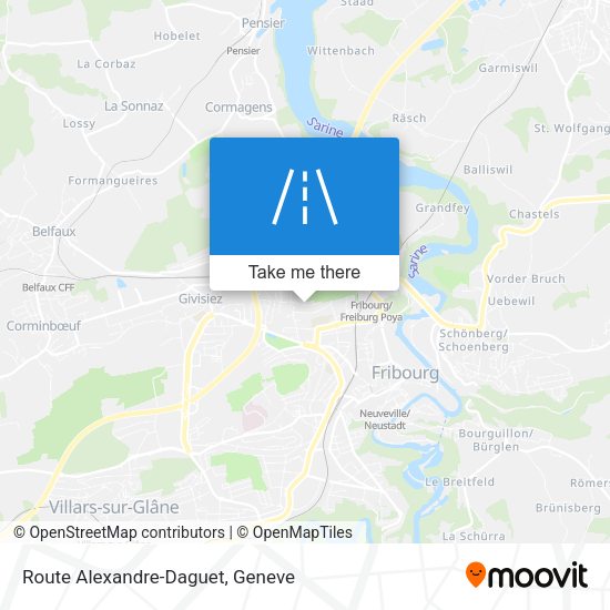 Route Alexandre-Daguet map