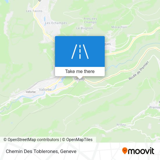 Chemin Des Toblerones map