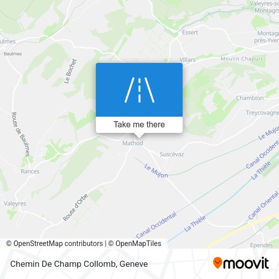 Chemin De Champ Collomb map