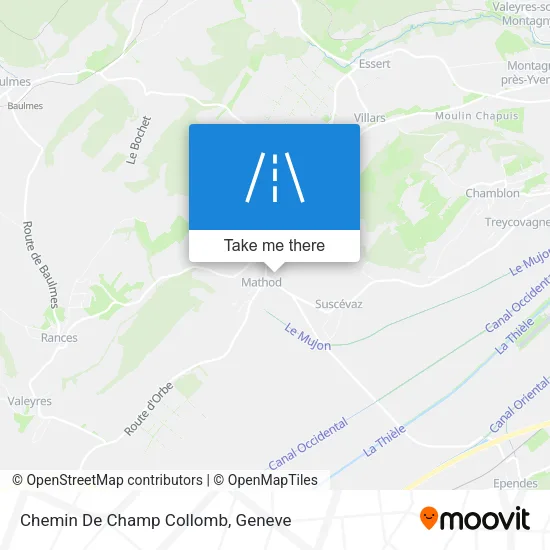 Chemin De Champ Collomb map