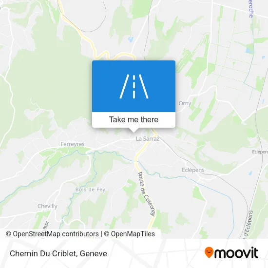 Chemin Du Criblet map