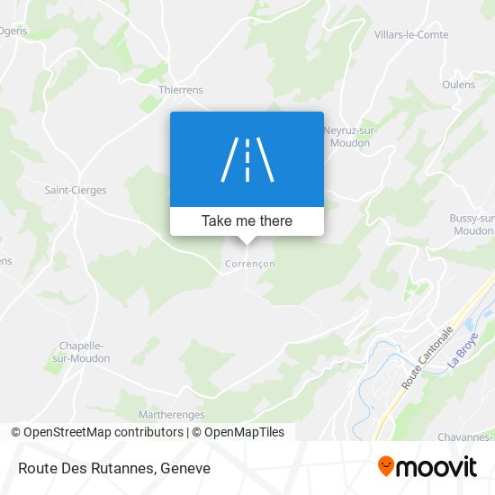 Route Des Rutannes map