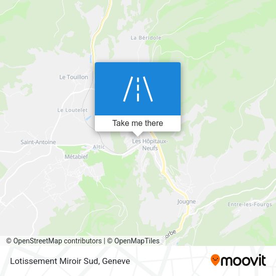 Lotissement Miroir Sud map