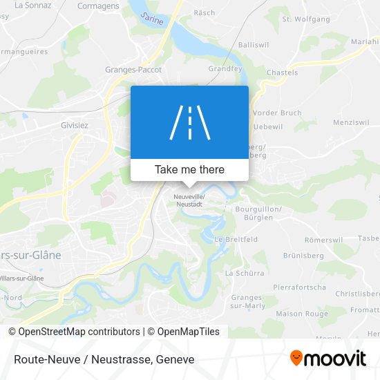 Route-Neuve / Neustrasse map