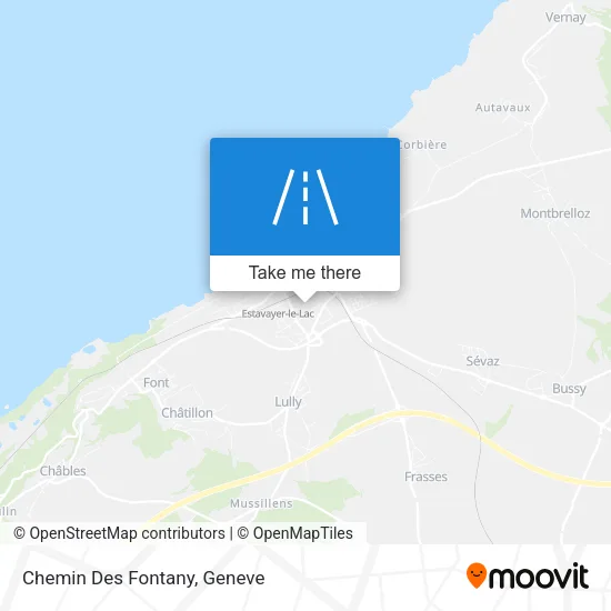 Chemin Des Fontany map