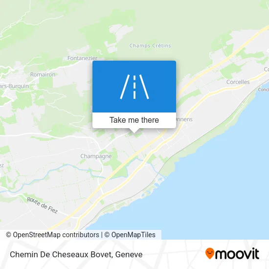 Chemin De Cheseaux Bovet map