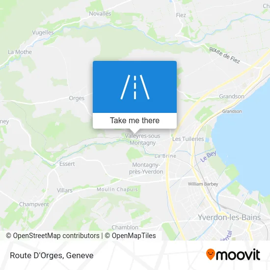 Route D'Orges map